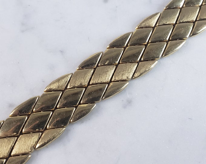 Womens Elegant Vintage Estate 14K Yellow Gold Bracelet 29.6g E2901