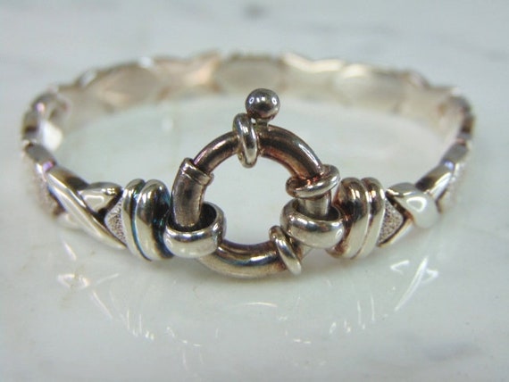 Womens Vintage Estate Sterling Silver Modernist B… - image 3