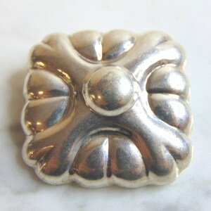 Womens Vintage Estate Sterling Silver Floral Brooch 13.4g E1545