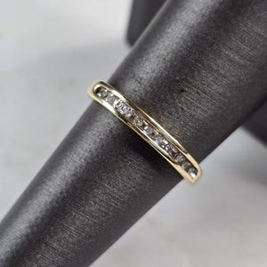 Womens Vintage Estate 10K Yellow Gold Diamond Ring 1.8g E6868