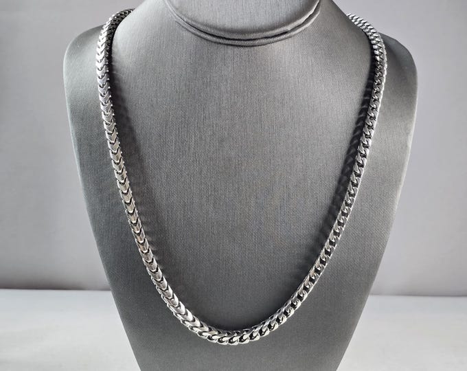 Mens Heavy Sterling Silver Chain Necklace 117.3g E5546