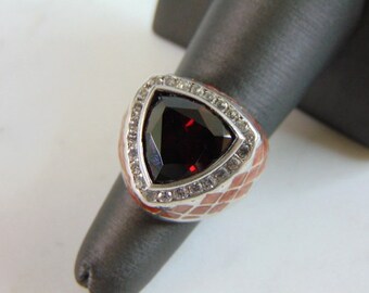 Womens Vintage Estate Sterling Silver Multi Stone Ring 14.4g E3138