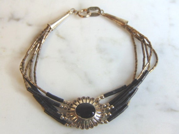 Womens Vintage Estate Sterling Silver Bracelet 5.… - image 1