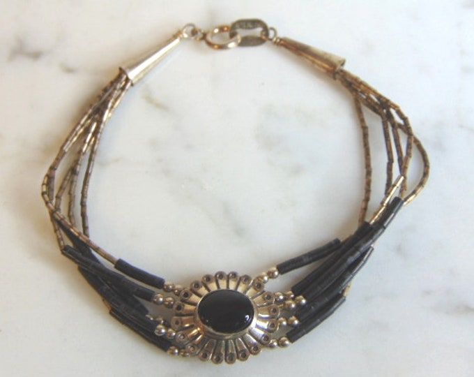 Womens Vintage Estate Sterling Silver Bracelet 5.9g E5747