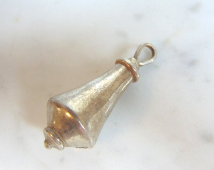 Womens Vintage Estate Sterling Silver Modernist Pendant 18.2g E5919