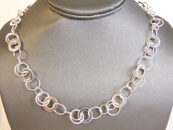 Womens Vintage Estate Sterling Silver Necklace 45… - image 1