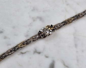Womens Vintage Estate Sterling Silver Modernist Bracelet 13.0g E3961