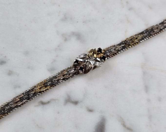Womens Vintage Estate Sterling Silver Modernist Bracelet 13.0g E3961
