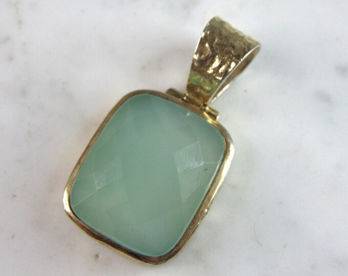 Womens Vintage Estate Sterling Silver Modernist Pendant 14.1g E6066