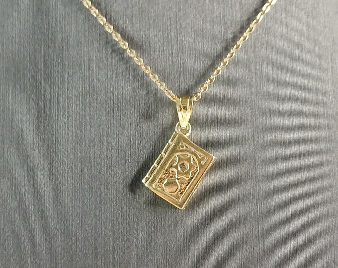 Sterling Silver Gold Tone Jewish Judaica Star of David Pendant, 3.5g E3795