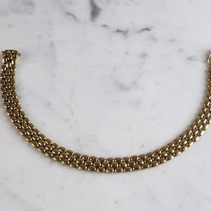 Womens Vintage Estate 18K Yellow Gold Chain Bracelet 18.6g E6199