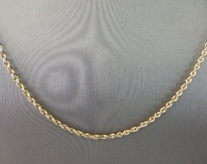 Womens Vintage Estate 14K Yellow Gold Necklace 9.8g #E4120