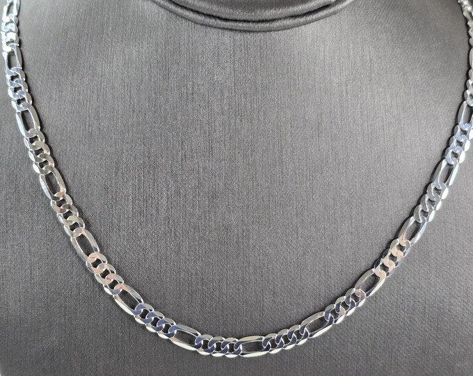 Mens Sterling Silver Italian Chain Link Necklace 21.6g E6143