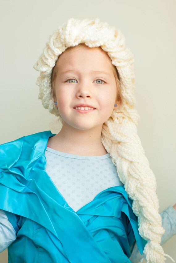 Crochet Pattern Elsa Hair Wig to Dress 