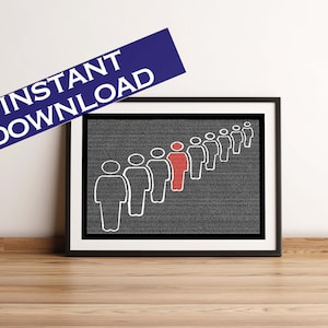 Camus | The Strangers | Albert Camus | Litograph | Literature Gift | Literary Art Print | Literary posters| Digital wall art | Digital poser
