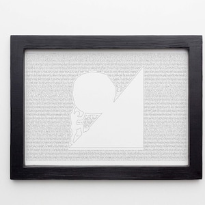 Camus | Sisyphus | Albert Camus | Lithographie | Literatur Geschenk | Literarischer Kunstdruck |