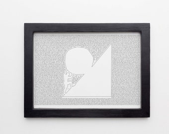 Albert Camus 'The Myth of Sisyphus' Literary Art Print - Elegant Litograph, Perfect Gift for Literature Lovers