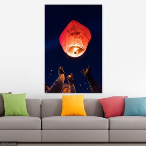 Fine Art Color Photography print &quot;Lantern&quot; Korean Lantern Festival. Unframed, unmounted, with white borders.