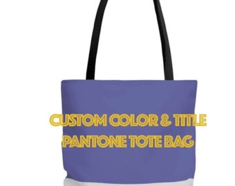 Custom color Tote Bag | Cute Colour tote | Pantone-inspired Colour TOTE | | very peri | 2022 color | color palette bags | Custom tote bag