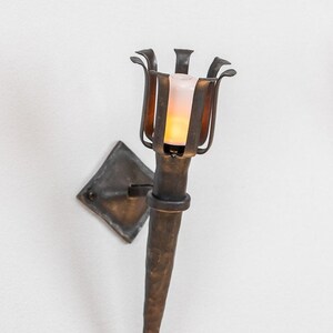 Handcrafted Artisanal Wall Torch Lamp: Middle age-Inspired Lantern & Sconce Light
