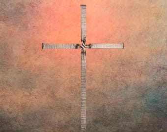 Wrought Iron Grave Cross Salzburg, Hand Forged Knot Cemetery Memorial, Grabkreuz Schmiedeeisen, Made to Order