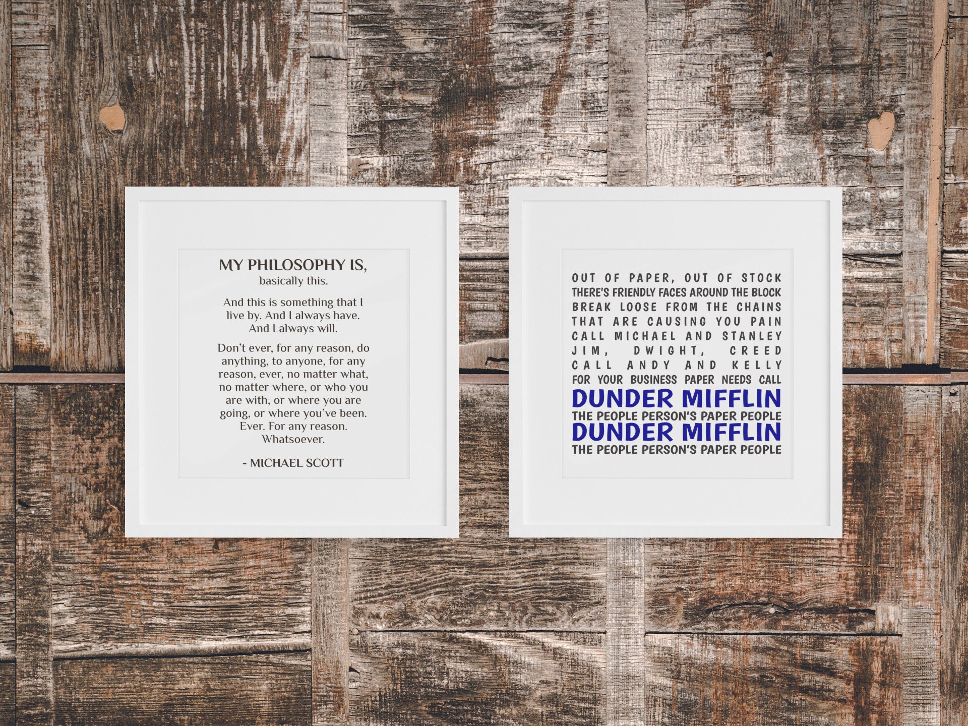 The Office Show Inspired Printable Digital Wall Art Bundle, Dunder ...