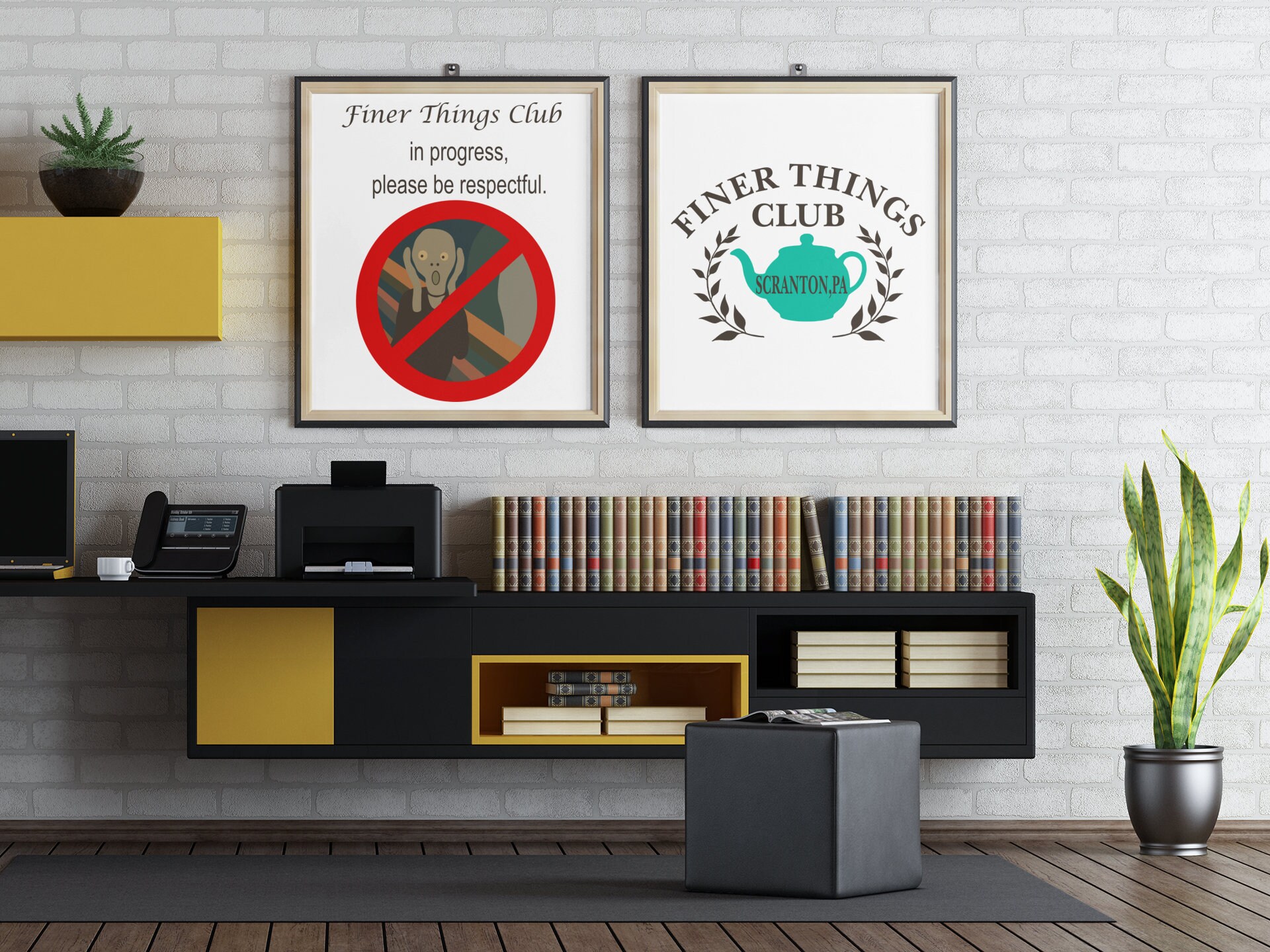 The Office Show Inspired Printable Digital Wall Art Bundle, Finer