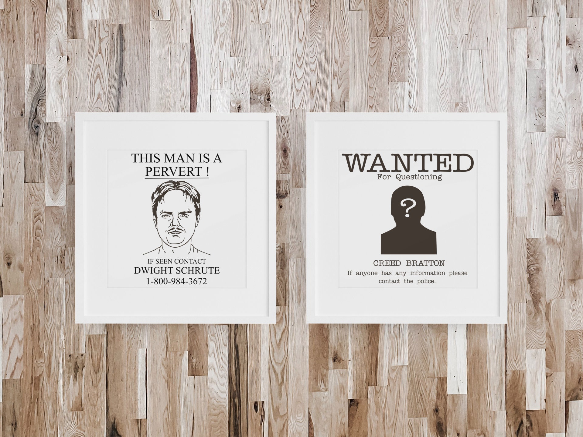 The Office Show Inspired Printable Digital Wall Art Bundle,dwight ...