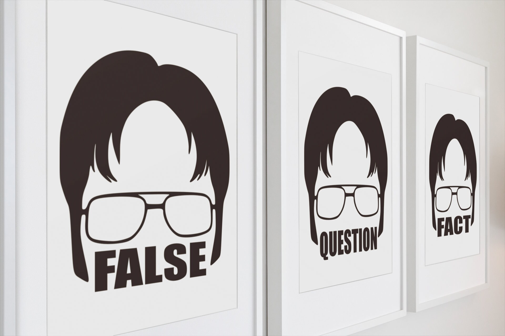 The Office Show Inspired Printable Digital Wall Art Bundle,dwight ...