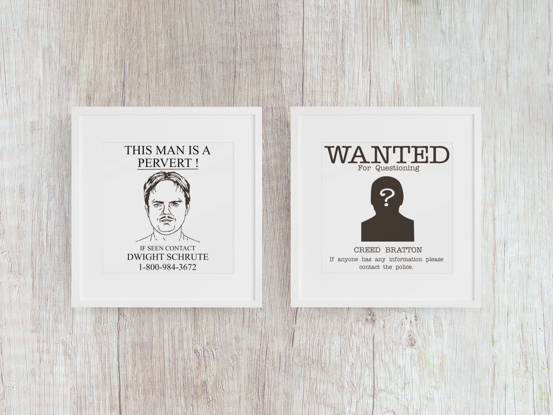 The Office Show Inspired Printable Digital Wall Art Bundle,dwight ...