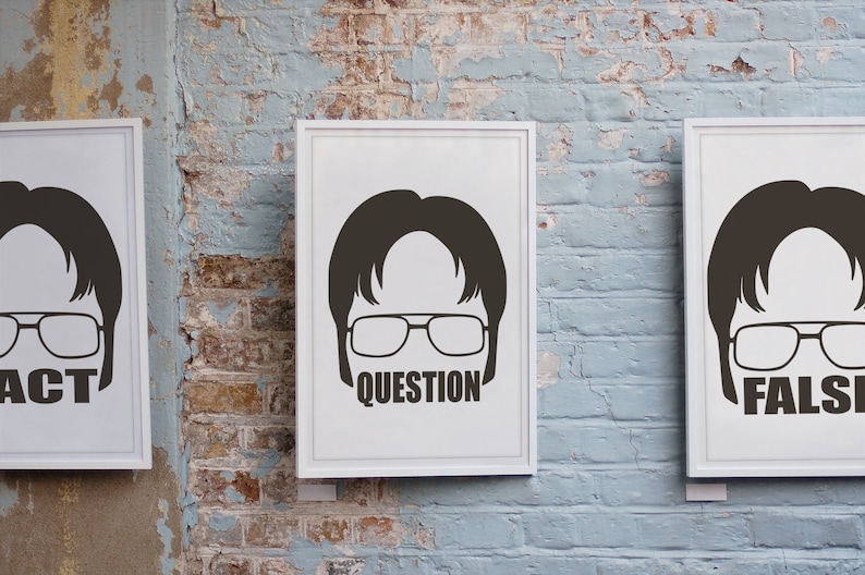 The Office Show Inspired Printable Digital Wall Art Bundle,dwight ...