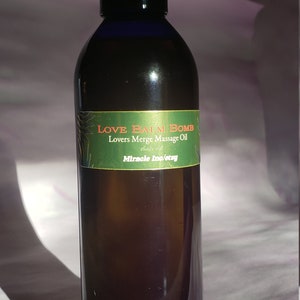 Love Bomb Balm Lovers Merge Organic Massage Oil