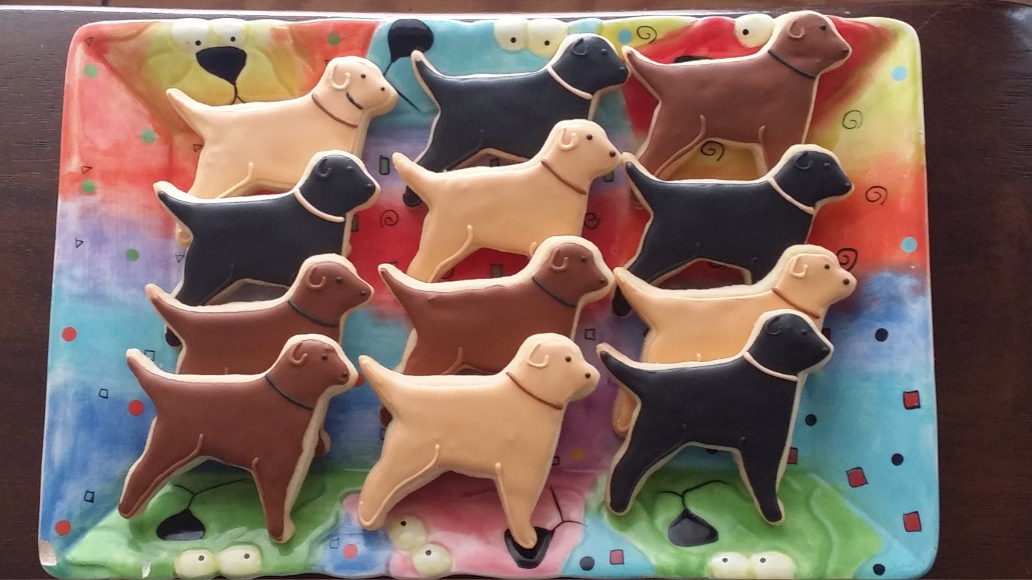 Dog Decorated Cookies Labrador Dog Cookies Kids Animal Etsy