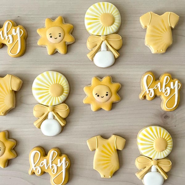 Little Ray of Sunshine mini cookies