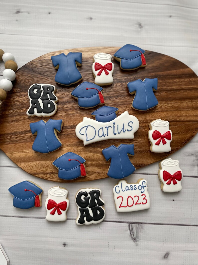 Mini Graduation Cookies Mini Graduation Cookies - Etsy