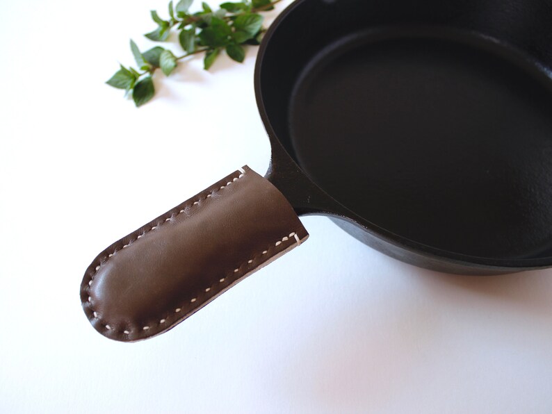Leather Pot Holder for Cast Iron Skillet Skillet Handle Etsy