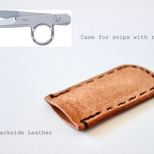 Scissor case, leather scissor case, thread cutter cover, thread snips case, sheath, fabric scissors, shears, Gingher, LDH, TOFT, seam ripper image 5