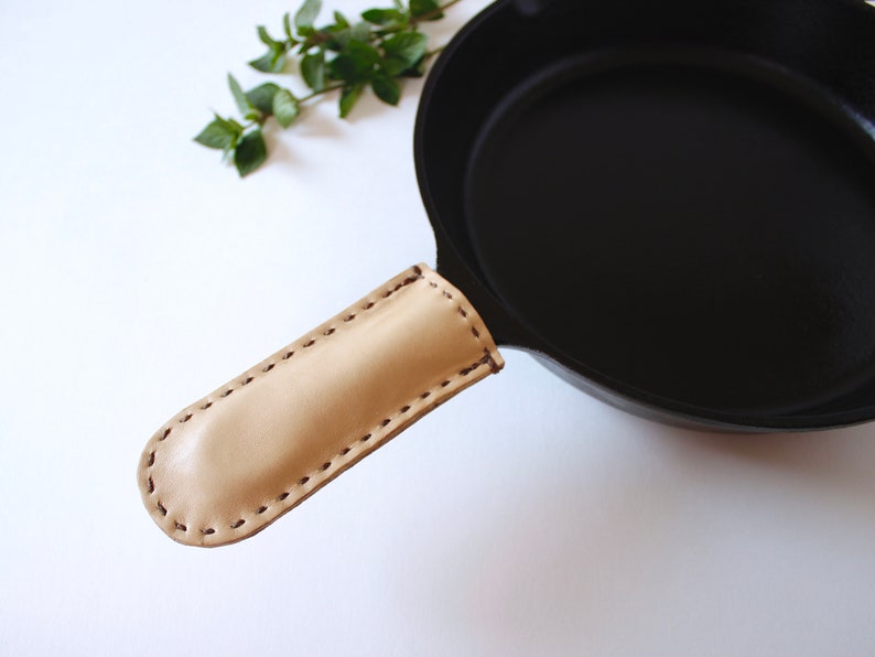 Leather Pot Holder for Cast Iron Skillet Skillet Handle Etsy