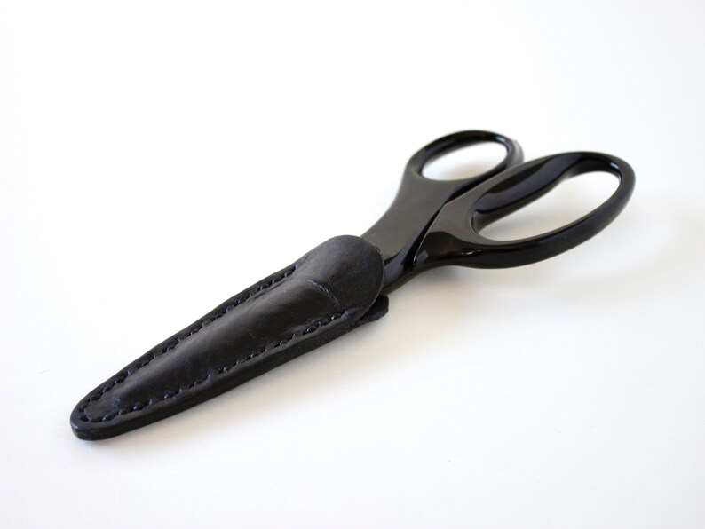 Scissor case, leather scissor case, thread cutter cover, thread snips case, sheath, fabric scissors, shears, Gingher, LDH, TOFT, seam ripper image 9