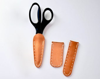 Scissor case, leather scissor case, thread cutter cover, thread snips case, sheath, fabric scissors, shears, Gingher, LDH, TOFT, seam ripper