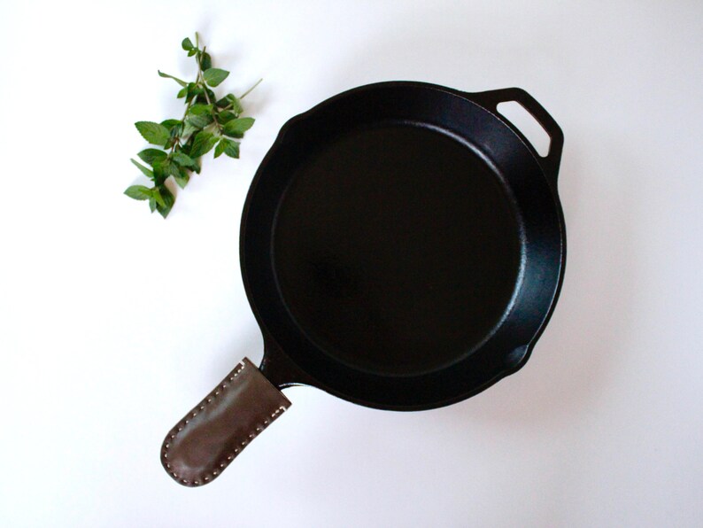 Leather Pot Holder for Cast Iron Skillet Skillet Handle Etsy