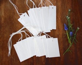 Recycled Milk Carton Gift Tags, Eco Friendly, 3.5" x 1", 2.5" x 1.5"
