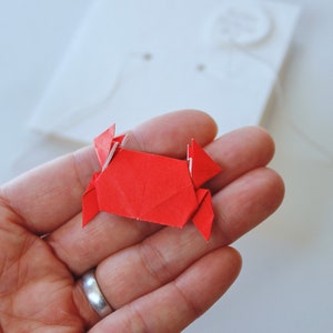 Origami animal, mini origami, origami art, origami star, origami heart, origami ornament, origami, Elmer elephant, shurikens, paper animal image 8