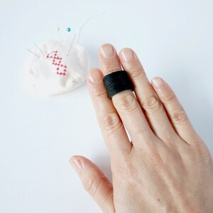 Waldorf Doll Making Supplies Quilting Accessories Sewing Needle Felting Protection Thimble Ring Finger Thimble Protector
