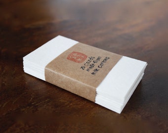 25 Upcycled Milk Carton Cards, Eco Mini Notes (3.5x2)