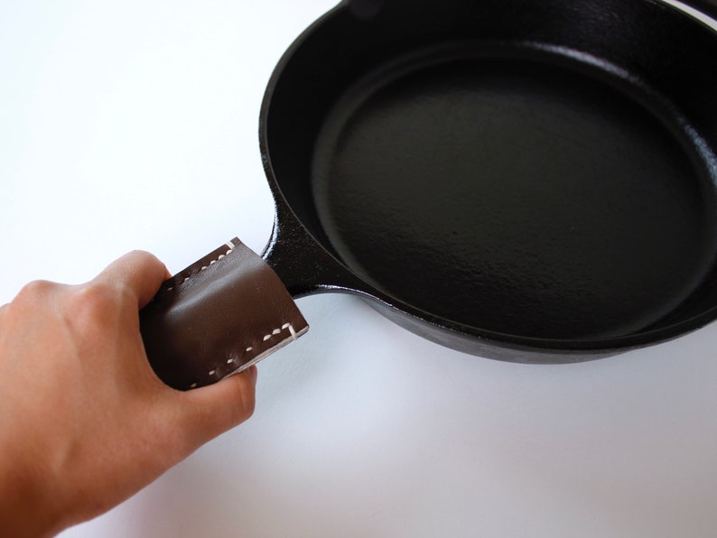 Leather Pot Holder for Cast Iron Skillet Skillet Handle Etsy