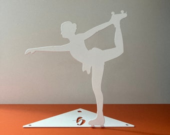 Bookend skater, side or front bookend. Gift idea, wedding favor, Christmas gift, customizable sport.