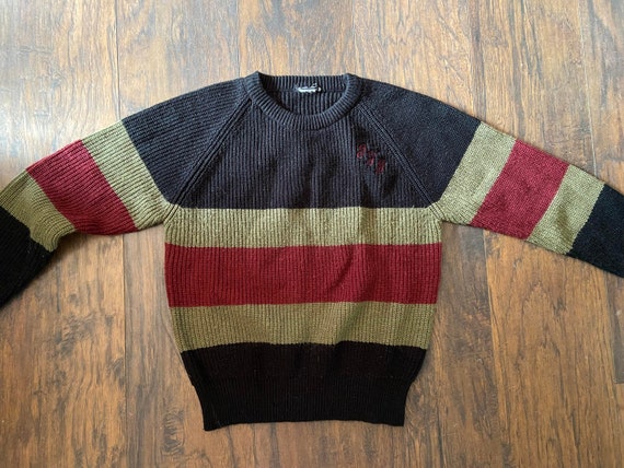 Two vintage sweaters 1980s 1970s embroidered funk… - image 3