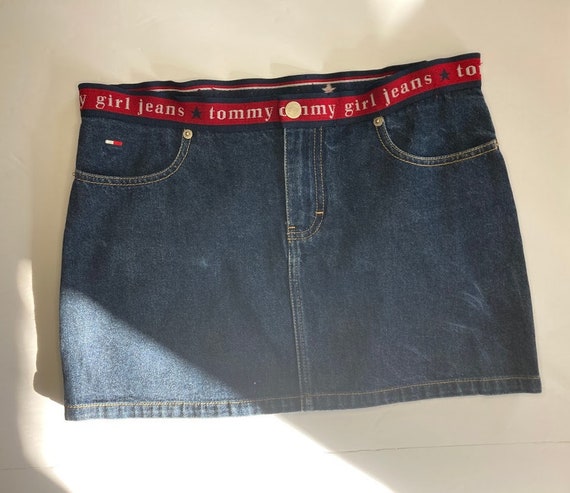 Vintage Tommy Girl Tommy Hilfiger denim mini skir… - image 1