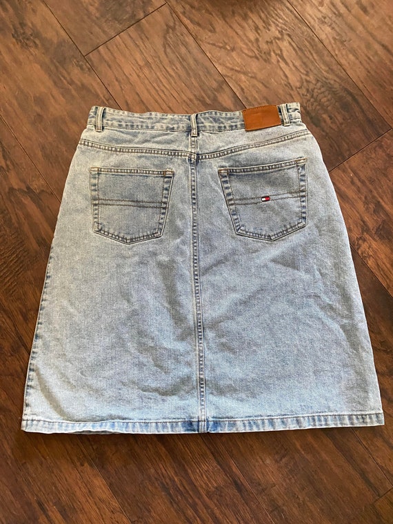 Vintage Tommy Hilfiger denim skirt High Waisted S… - image 2